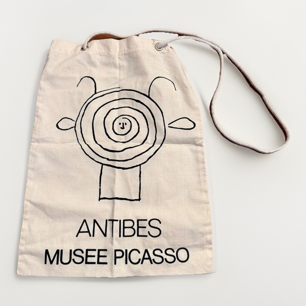 Antibes Guide To The Picasso Museum Drawstring Canvas Bag